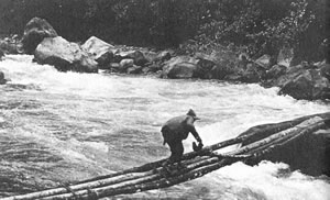 crossing the Urubamba River